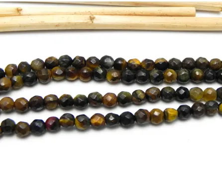 Sirag ochi de tigru fatetat 4mm