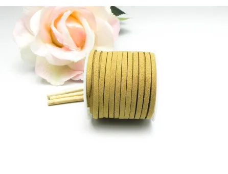 Rola snur suede 3mm bej