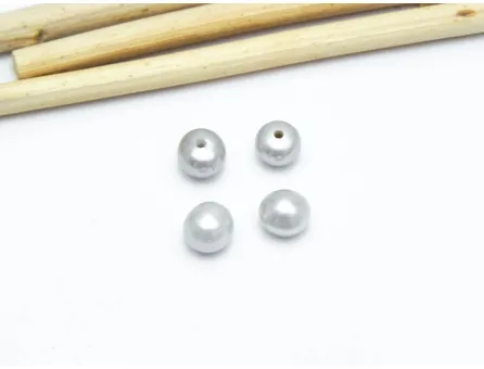 Perle de cultura semigaurite 5.5~5x4.5mm gri (2buc)