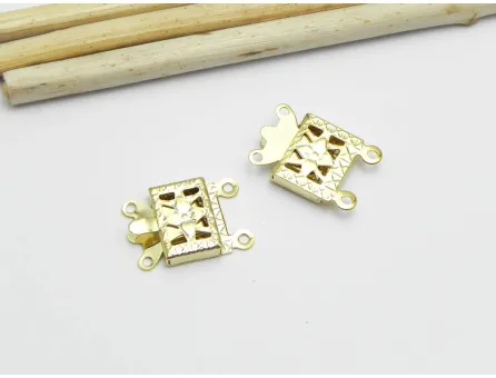 Inchizatoare otel inoxidabil multisir auriu 15x10mm