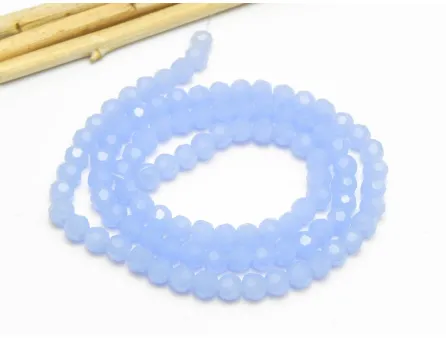 Margele cristal rotund fatetat 4mm albastru opal (sirag)