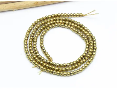 Margele sticla electroplacate 2.5mm auriu (sirag)