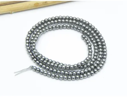 Margele sticla electroplacate 2.5mm argintiu (sirag)