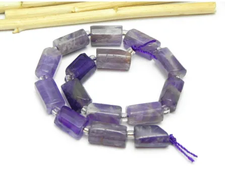 Sirag scurt ametist tub 11x6mm