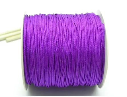 Snur cu nylon pentru bratari 0.8mm mov (10m)