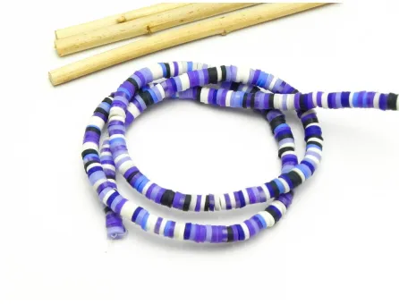 Sirag margele fimo 4mm mix mov