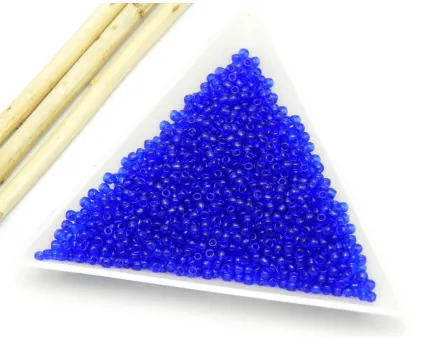 Toho rotunde 11/0 transparent cobalt (5g)