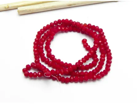 Margele cristal rondel 2.5x2mm brodo inchis opac (sirag)