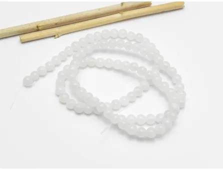 Sirag jad 4mm alb transparent