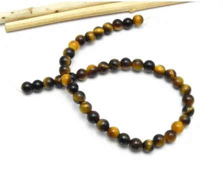 Sirag scurt ochi de tigru sfere 4mm