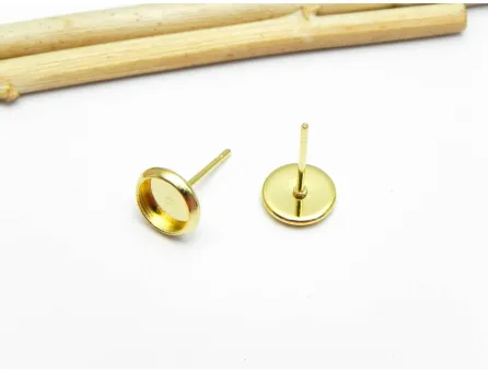 Tortite cercei otel inoxidabil 304 auriu interior 6mm (2buc)