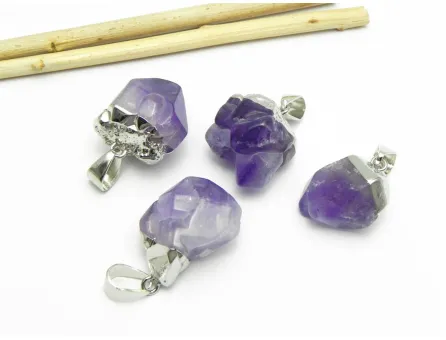 Pandantiv ametist nugget 15~25x10~15mm