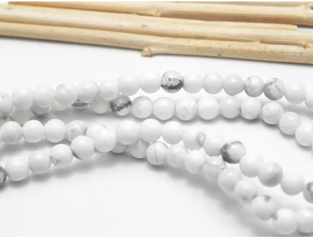 Sirag Howlit natural 4mm alb