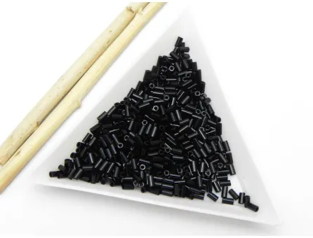Toho bugle 3mm opaque jet (5g)