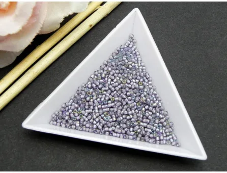 Miyuki delica 11/0 White Lined Amethyst AB (5g)