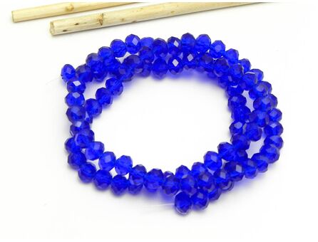 Margele cristal rondel fatetat 6x4mm blue (sirag)