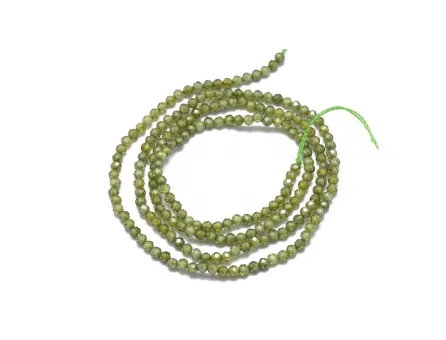 Sirag Cubic Zirconia sfere fatetate 2mm olive