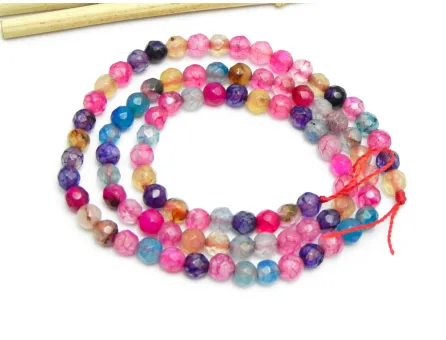 Sirag agate fatetat 4mm multicolor
