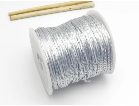 Rola snur impletit 1mm gri (45m)