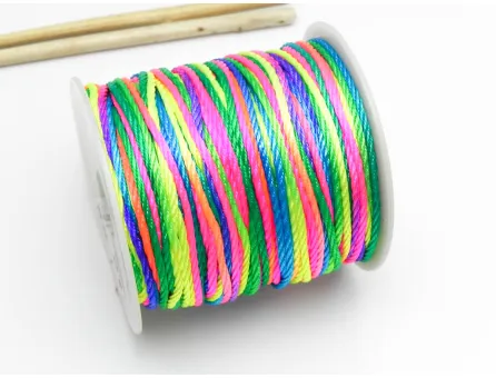 Rola snur impletit 1mm multicolor (45m)