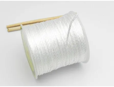 Rola snur impletit 1mm alb (45m)