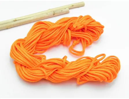 Snur cu nylon pentru bratari grosime 2mm portocaliu (12m)