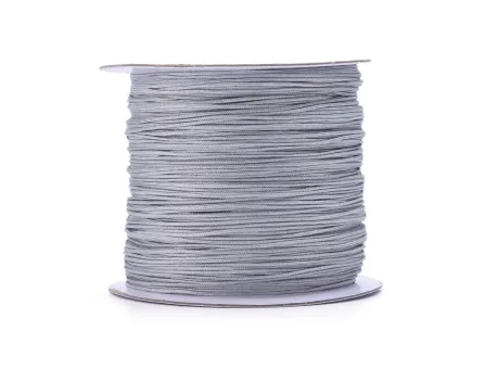 Snur cu nylon pentru bratari 0.5mm gri (10m)