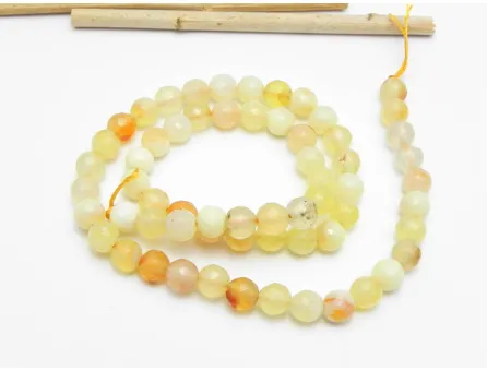 Sirag agate fire crackle fatetat 6mm galben