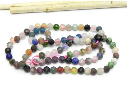 Sirag mix de pietre semipretioase fatetate 4mm
