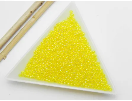 Toho rotunde 11/0 dyed rainbow lemon (5g)