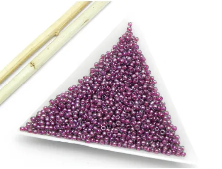 Toho rotunde 11/0 inside color gray magenta lined (5g)