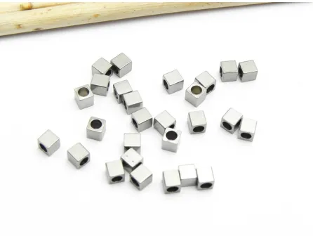 Margele otel inoxidabil cub 3x3mm (1buc)
