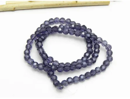 Margele cristal rotund fatetat 4mm indigo (sirag)