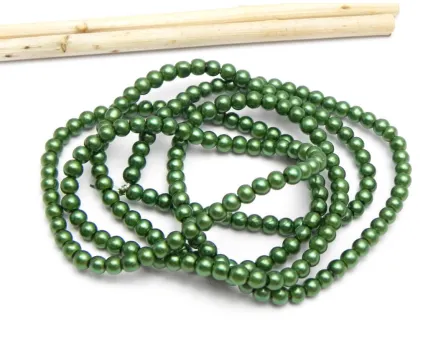 Perle de sticla 3mm verde (sirag)