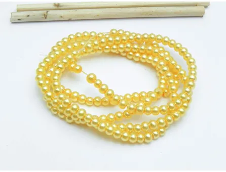 Perle de sticla 3mm auriu (sirag)