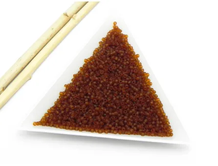Toho rotunde 15/0 Transparent Frosted Umber (5g)