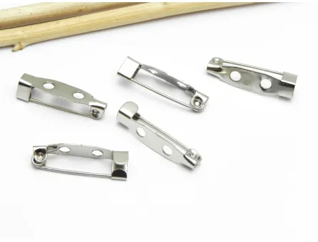 Baza pentru brosa 20x5mm argintiu inchis (1buc)