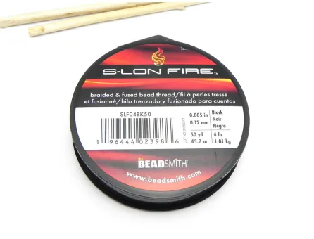Ata S-lon Fire ata pentru insirat margele black 0.12mm (45m)