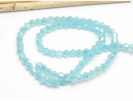 Margele cristal biconic 4mm turcoaz opal AB (sirag)