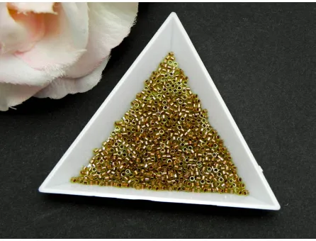 Miyuki delica 11/0 Copper Pearl Lined Chartruese (5g)