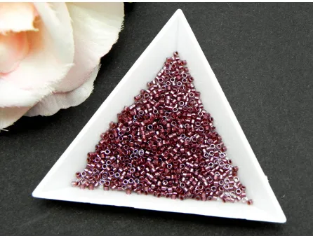 Miyuki delica 11/0 Copper Pearl Lined Dark Cranberry (5g)