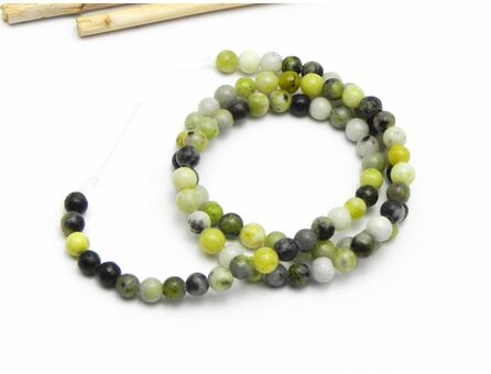 Sirag yellow turquoise jasp 4mm