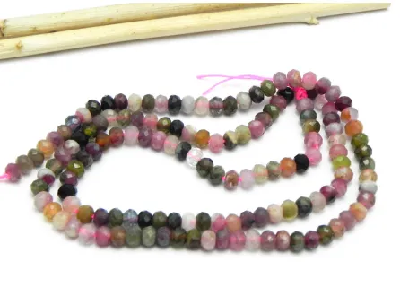 Sirag turmalina rondele fatetate 4x2.5mm