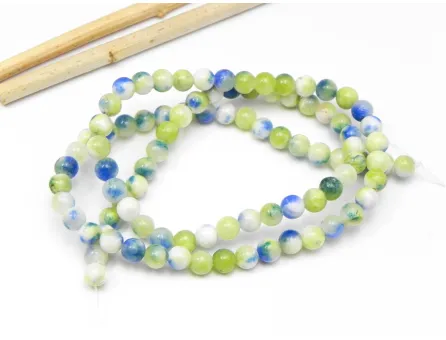 Sirag jad 4mm verde albastru