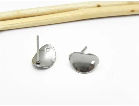 Tortite cercei otel inoxidabil 11x8mm (2buc)