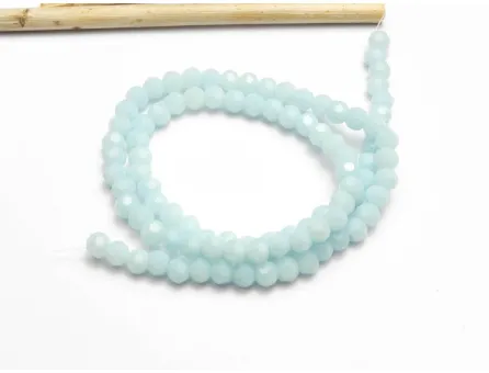Margele cristal rotund fatetat 4mm aqua opac (sirag)