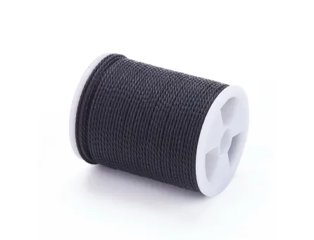 Rola snur nylon impletit grosime 1mm negru (11m)