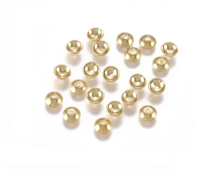 Capacele otel inoxidabil auriu 4mm (1buc)