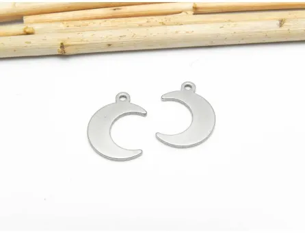 Charm otel inoxidabil luna 16x12mm