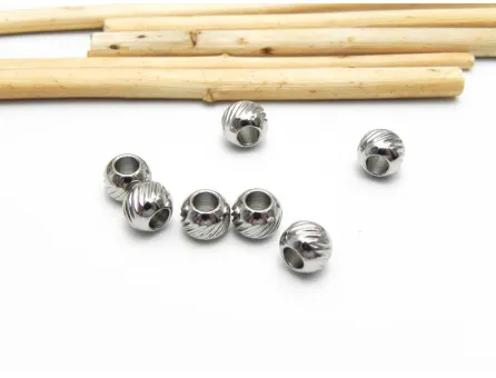 Margele otel inoxidabil 304 - 6x5mm (1buc)